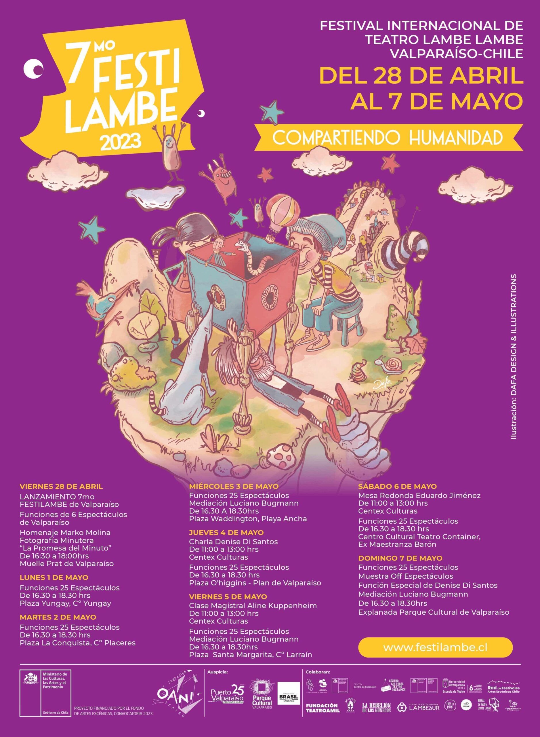 Afiche 7mo FESTILAMBE de Valparaíso