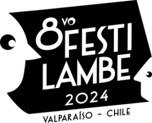 Logo blanco y negro del 8° versión de Festilambe de Valparaíso